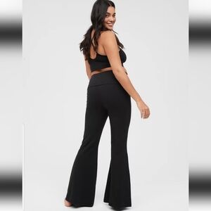 Aerie OG Super Flare Fold Over Waistband Leggings